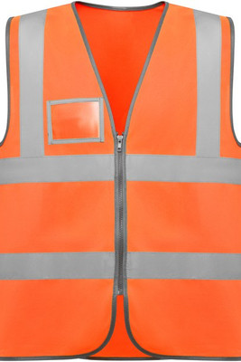 Roly CC9311 - POLUX High-visibility vest with zip
