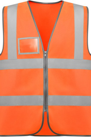Roly CC9311 - POLUX High-visibility vest with zip