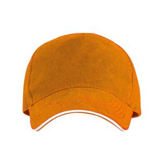 ERIS 5-panel cap with contrasting sandwich and four embroidered vent eyelets - EgotierPro GO7019