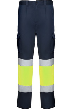Roly HV9312 - DAILY STRETCH HV Pantalone lungo multitasche alta visibilità