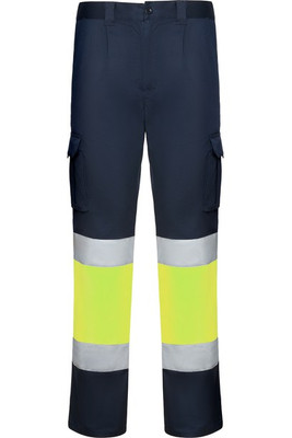 Roly HV9312 - DAILY STRETCH HV High-visibility multipocket long trousers