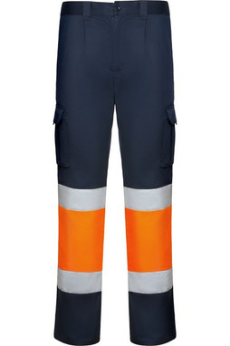 Roly HV9312 - DAILY STRETCH HV Pantalone lungo multitasche alta visibilità