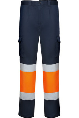 Roly HV9312 - DAILY STRETCH HV High-visibility multipocket long trousers