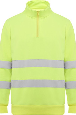 Roly HV9314 - SPICA Sweat haute visibilité avec  zip