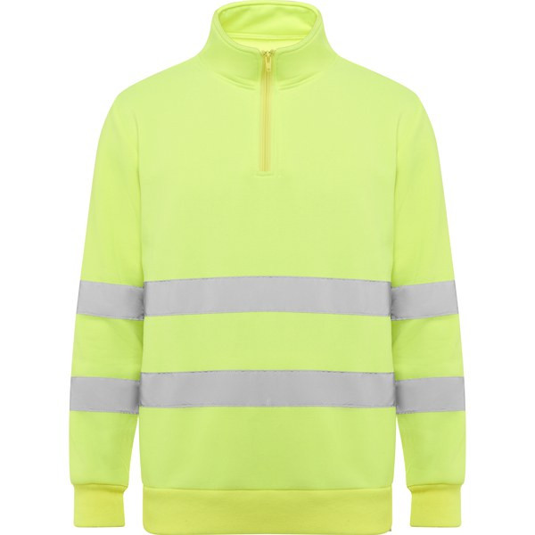 Roly HV9314 - SPICA High-visibility sweater with half zip