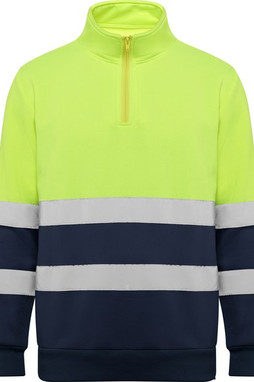 Roly HV9314 - SPICA Felpa alta visibilità con zip di misura