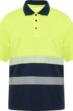 Roly HV9315 - VEGA Polo tecnica ad alta visibilità a maniche corte