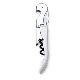 MERLOT Classic stainless steel corkscrew with double lever - EgotierPro KO4075