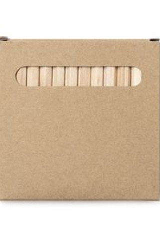 KOEL Boîte de 12 crayons en bois en carton recyclé - EgotierPro LA7996