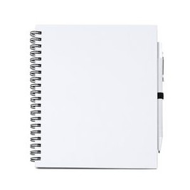 Stamina NB7994 - LEYNAX Spiral ring notebook with plain sheets and pen holder