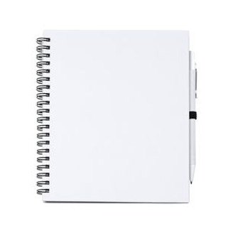 LEYNAX Carnet à spirale avec feuilles unies et emplacement pour stylo - EgotierPro NB7994
