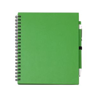 LEYNAX Carnet à spirale avec feuilles unies et emplacement pour stylo - EgotierPro NB7994