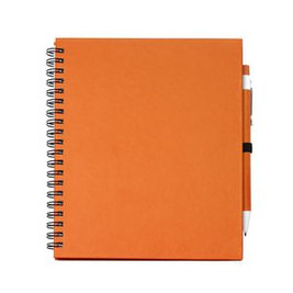 Stamina NB7994 - LEYNAX Carnet à spirale avec feuilles unies et emplacement pour stylo