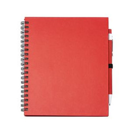 Stamina NB7994 - LEYNAX Spiral ring notebook with plain sheets and pen holder