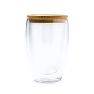 Stamina VA4133 - VERTUS Double-walled glass made of borosilicate glass with bamboo lid