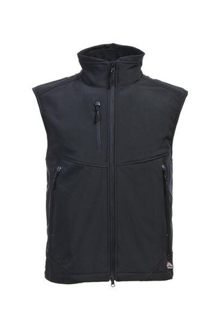 Mustaghata CARBONE - BODYWARMER SOFTSHELL FOR MEN 3 LAYERS