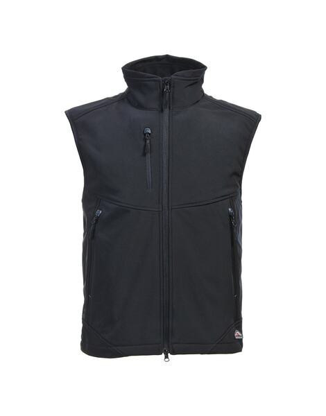 Mustaghata CARBONE - BODYWARMER SOFTSHELL FOR MEN 3 LAYERS
