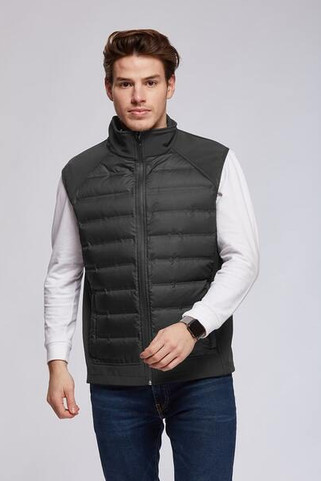 Mustaghata OMEGA - Bodywarmer Hybride Homme Softshell-Doudoune