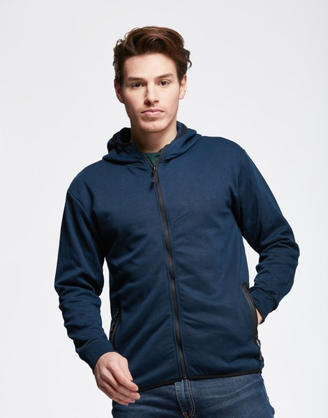 Mustaghata SLALOM - Breathable Polycotton Zipper Sweater with Laser-Cut Pockets