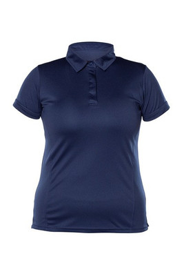 Blank Activewear L349 - Women's Short Sleeve Polo, 100% Polyester Interlock, Dry Fit