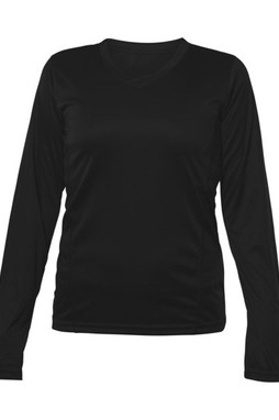 Blank Activewear L635 - T-shirt Femme Manches Longues V-Neck Performance