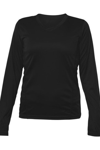 Blank Activewear L635 - T-shirt Femme Manches Longues V-Neck Performance