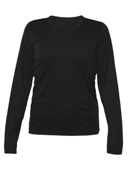 Blank Activewear L635 - T-shirt Femme Manches Longues V-Neck Performance