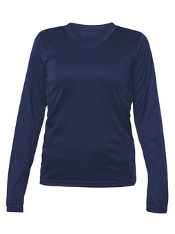 Blank Activewear L635 - T-shirt Femme Manches Longues V-Neck Performance