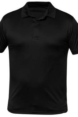 Blank Activewear M349 - Mens Short Sleeve Polo, 100% Polyester Interlock, Dry Fit