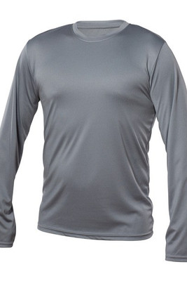Blank Activewear M635 - Men's Long Sleeve T-Shirt, 100% Polyester Interlock, Dry Fit