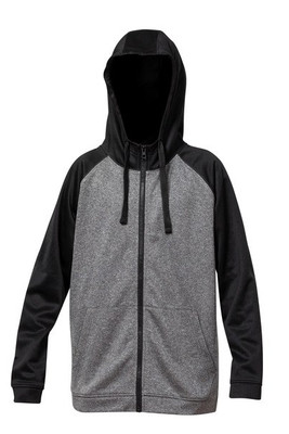 Blank Activewear ML444 - Unisex Performance Full Zip Hoodie with Mock Neck
