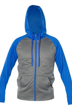 Blank Activewear ML444 - Hoodie Performance Unisexe à Capuche et Zip Intégral