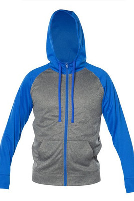 Blank Activewear ML444 - Unisex Performance Full Zip Hoodie with Mock Neck