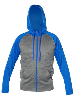 Blank Activewear ML444 - Unisex Performance Full Zip Hoodie with Mock Neck