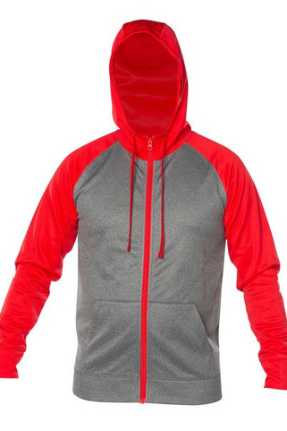 Blank Activewear ML444 - Hoodie Performance Unisexe à Capuche et Zip Intégral