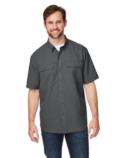 Dri Duck 4445DD - Mens Crosswood Dobby Short-Sleeve Woven Shirt