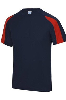 JUST COOL JC003 - Herrarnas Kontrast Sporttröja med UV-skydd