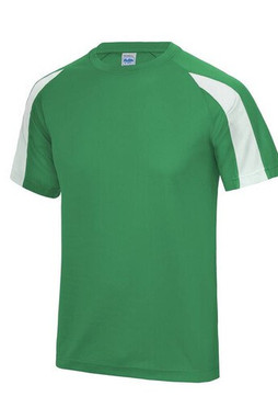 JUST COOL JC003 - Herrarnas Kontrast Sporttröja med UV-skydd