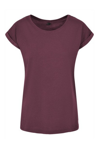 Build Your Brand BY021 - Womens Cotton Jersey T-Shirt with Folded Sleeves