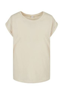 Build Your Brand BY021 - Women's Cotton Jersey T-Shirt with Folded Sleeves