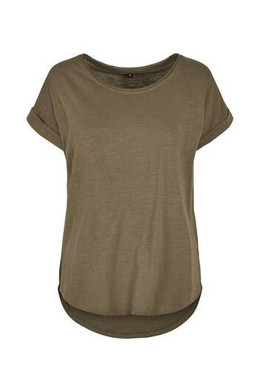 BUILD YOUR BRAND BY036 - T-shirt femme au dos rallongé