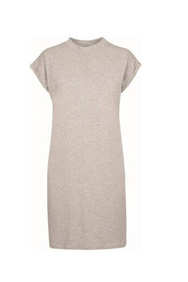 Build Your Brand BY101 - Dress with rolled up sleeves