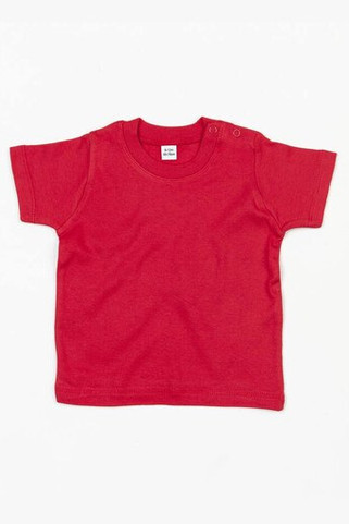 Babybugz BZ002 - Soft Cotton Baby Crew Neck Tee with Shoulder Poppers