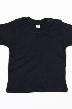 Babybugz BZ002 - Soft Cotton Baby Crew Neck Tee with Shoulder Poppers