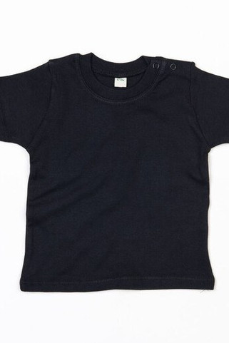 Babybugz BZ002 - Soft Cotton Baby Crew Neck Tee with Shoulder Poppers