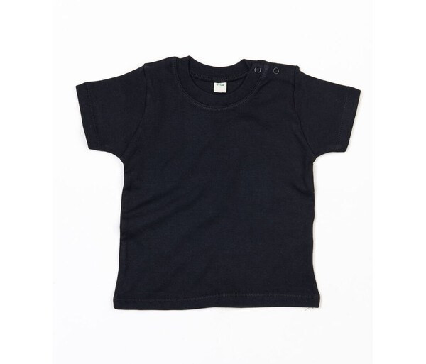 Babybugz BZ002 - Soft Cotton Baby Crew Neck Tee with Shoulder Poppers