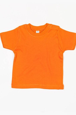 Babybugz BZ002 - Soft Cotton Baby Crew Neck Tee with Shoulder Poppers