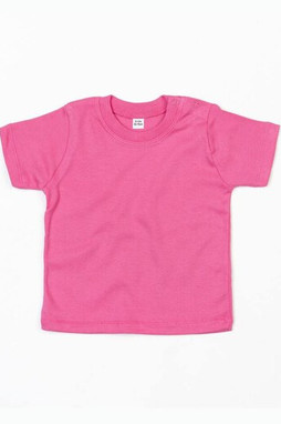 Babybugz BZ002 - Soft Cotton Baby Crew Neck Tee with Shoulder Poppers