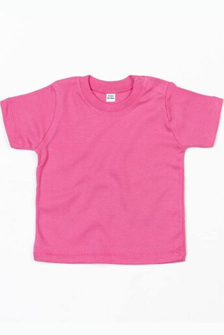 Babybugz BZ002 - Soft Cotton Baby Crew Neck Tee with Shoulder Poppers