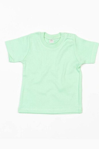 Babybugz BZ002 - Soft Cotton Baby Crew Neck Tee with Shoulder Poppers